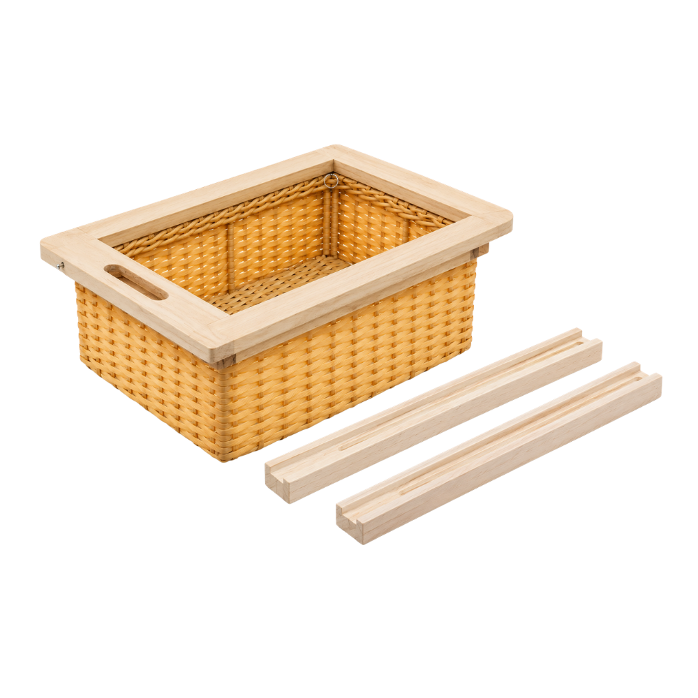 PVC SS Frame Wicker basket